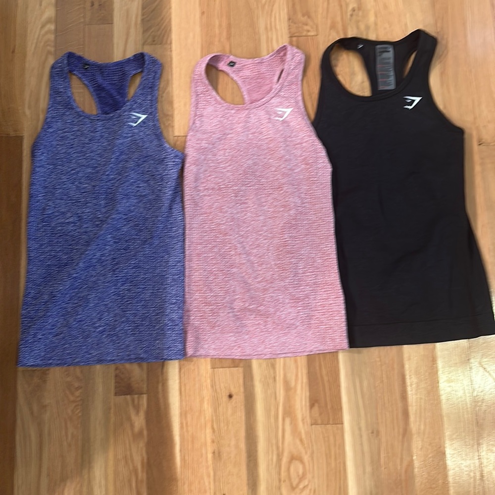Gymshark workout tank tops (purple and pink ONLY)